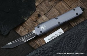 Нож Microtech Ultratech T/E Gray Partial Serrated 123-2 GY