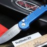 Автоматический нож с кнопкой Microtech LUDT Blue Satin Standart 135-4BL