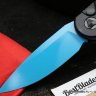 Автоматический нож с кнопкой Turquoise - Jedi Knight Microtech LUDT JK Blue Standart 135-1JK
