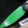 Автоматический нож с кнопкой Microtech LUDT Jedi Master Green Standart 135-1JM