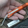Крутая ручка Microtech Siphon ll Hunter Orange Stainless Steel 401-SS-HO